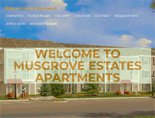 Tablet Screenshot of musgroveestatesapts.com